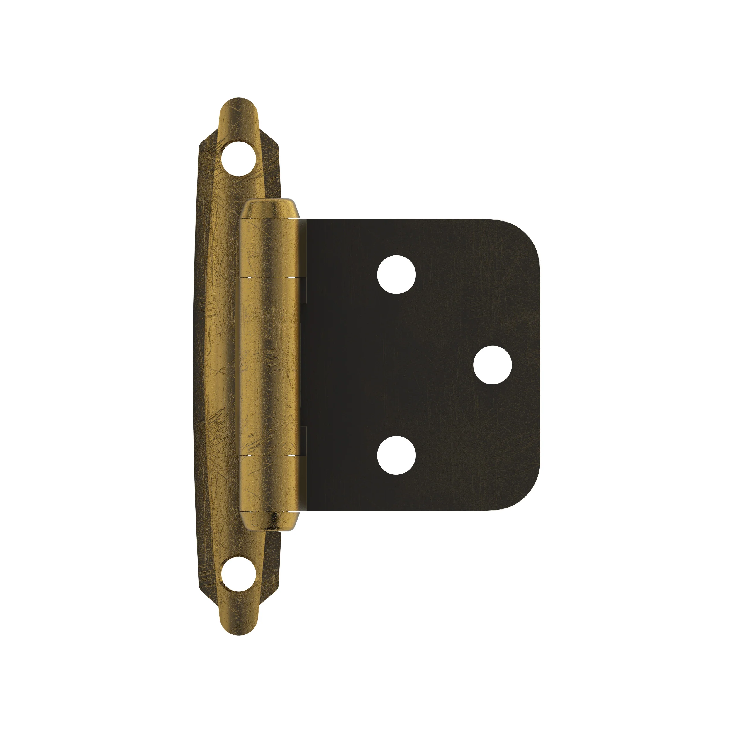 Amerock Self-Closing Hinge Variable Overlay Face Mount, Antique Brass