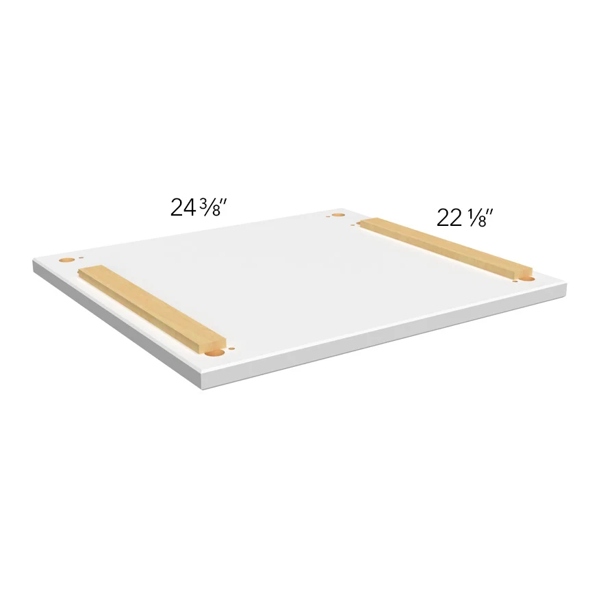 Vanity Platform Shaker 18-3/8 W X 1 H X 22-1/8 D – Luxe Oak by Fabuwood