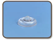 Bumper Door Round Pyramid .500" Diameter x .200" Height Clear, Self-Adhesive, Multiples of 200