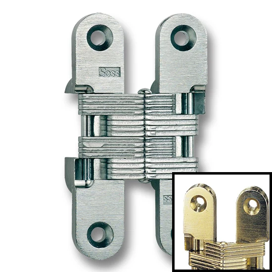 SOSS Hinge #212 3-3/4″ Over All Height, Satin Brass