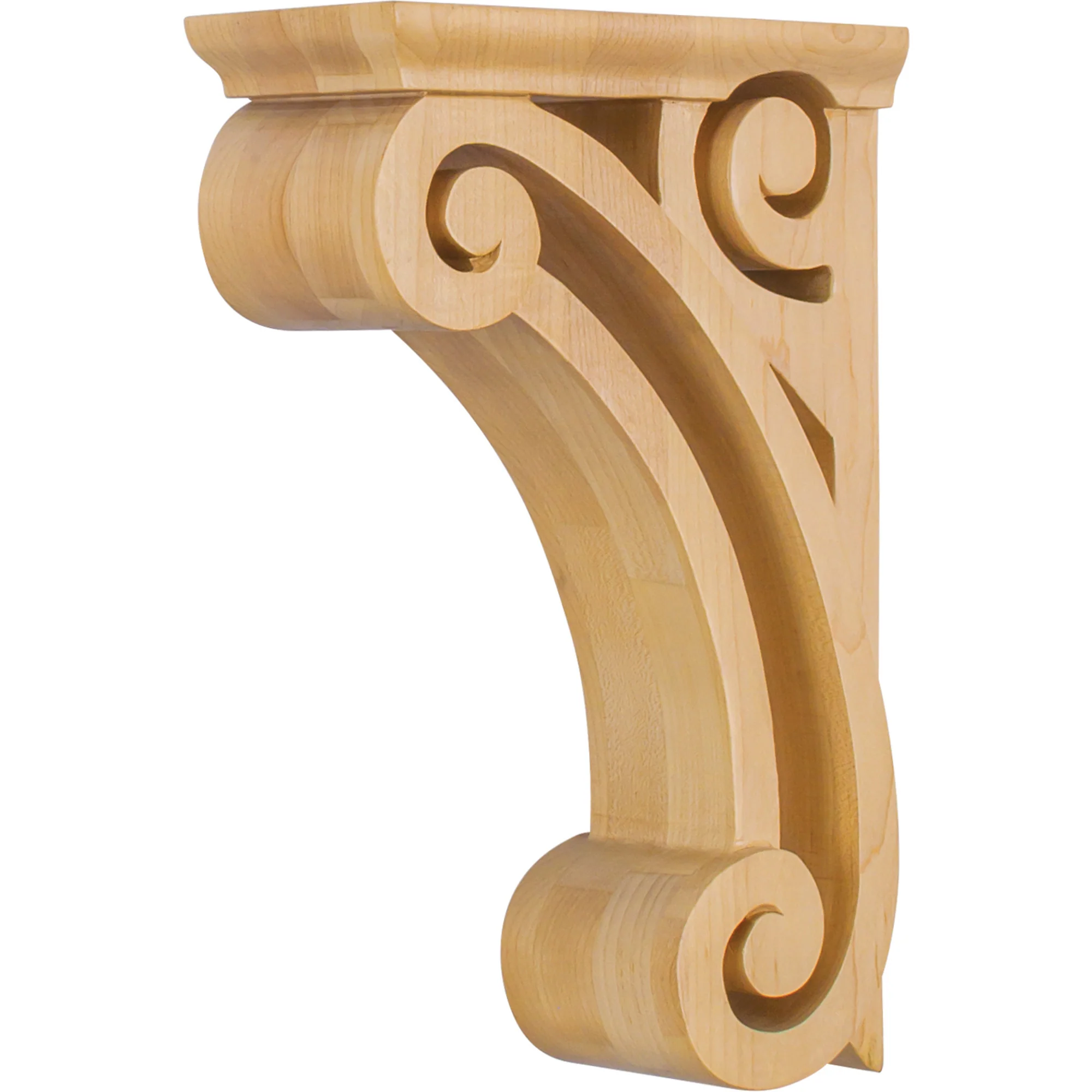 3″ Open Space Corbel Rubberwood 10″ Length