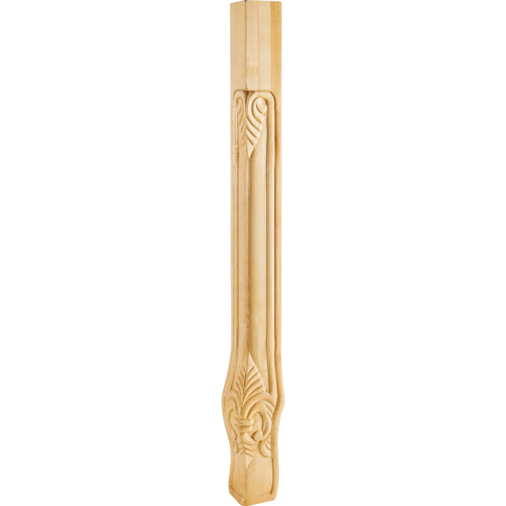 Hardware Resources Acanthus Corner Leg Cherry 35-1/4″ Length