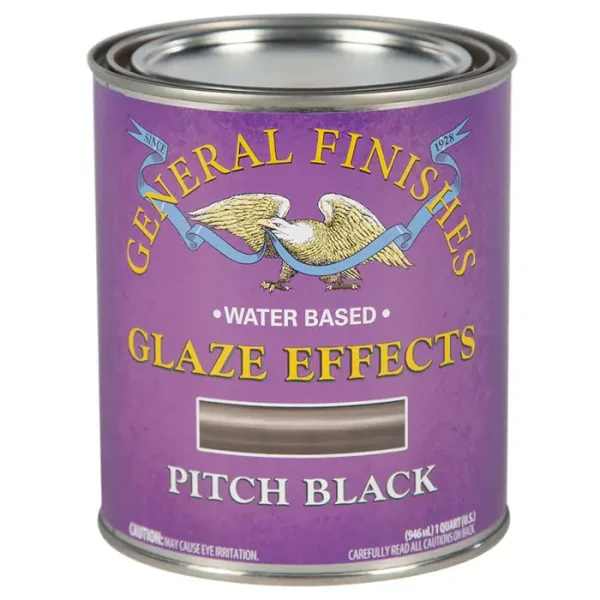 General Finishes Glaze Effects, Pitch Black, Quart