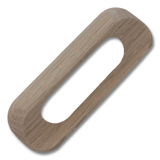Wooden Pull, Oak, 3-3/4″ Center-to-Center