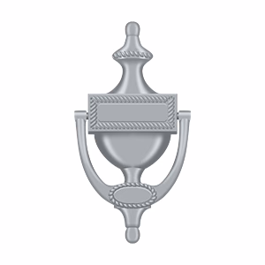 Deltana Victorian Rope Door Knocker, Brushed Chrome