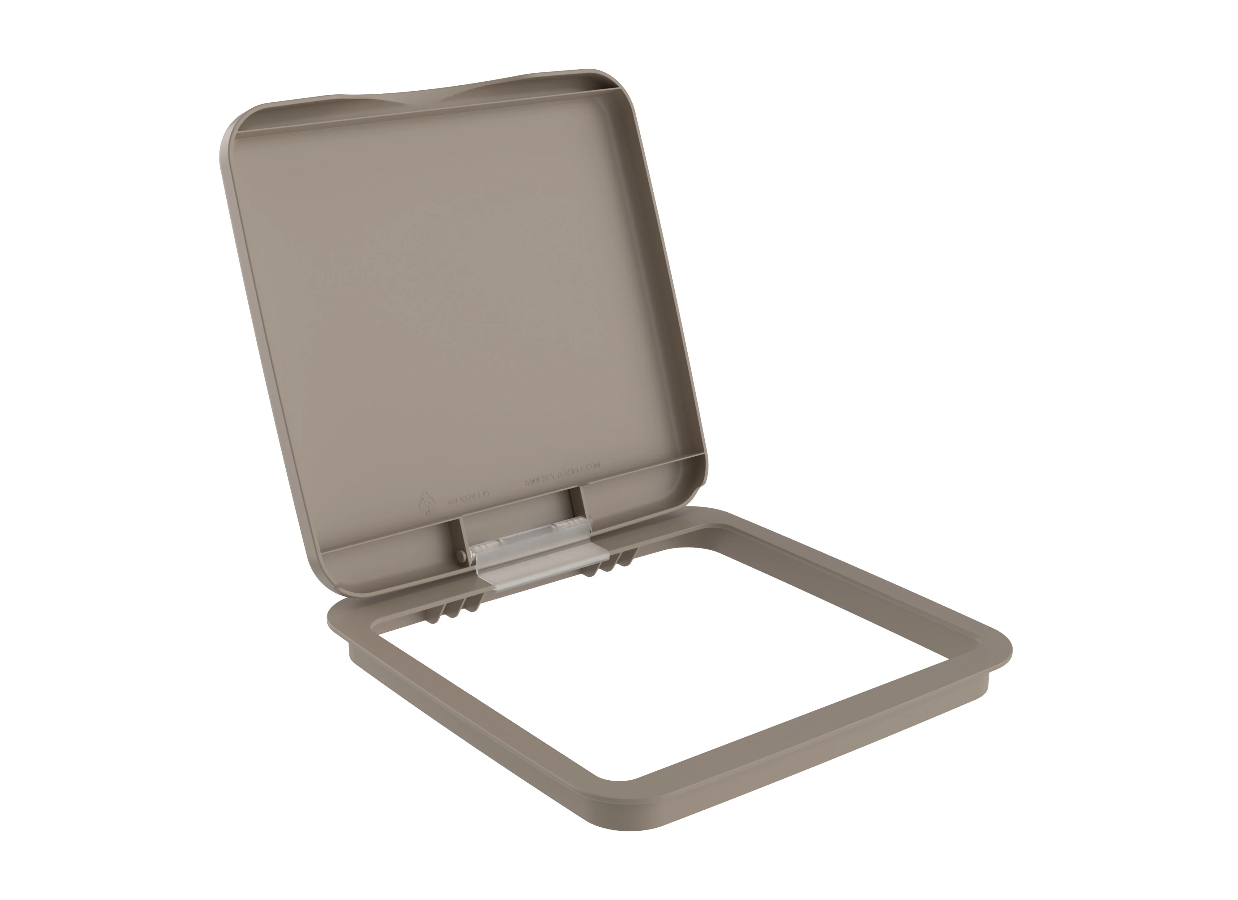 Rev-a-shelf Polymer Waste Container Lid, Champagne, 27 Quart