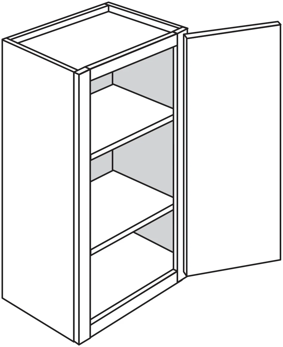 Wall Cabinet 9 W X 33 H X 12 D – Niagara Stain by Legend