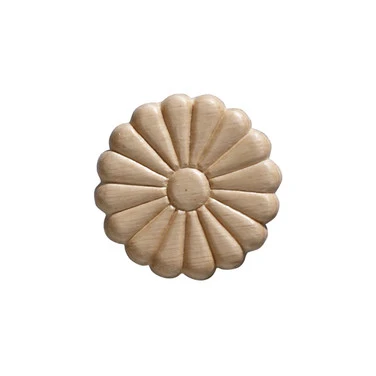 Tudor Rose Ordament, 2-1/2″ x 2-1/2″ Pressed Birch, Multiples of 250