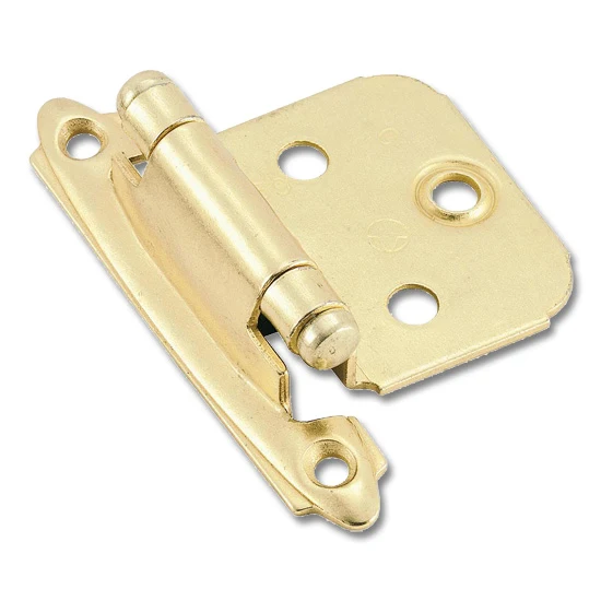 Amerock Self-Closing Hinge Variable Overlay Face Mount, Polished Brass