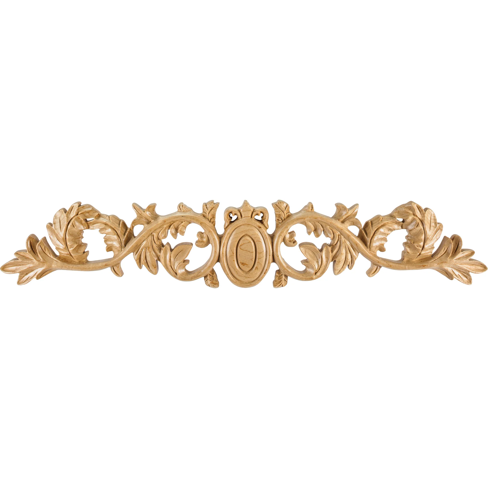 Hand Carved Acanthus Egg Onlay Alder 24″ Length