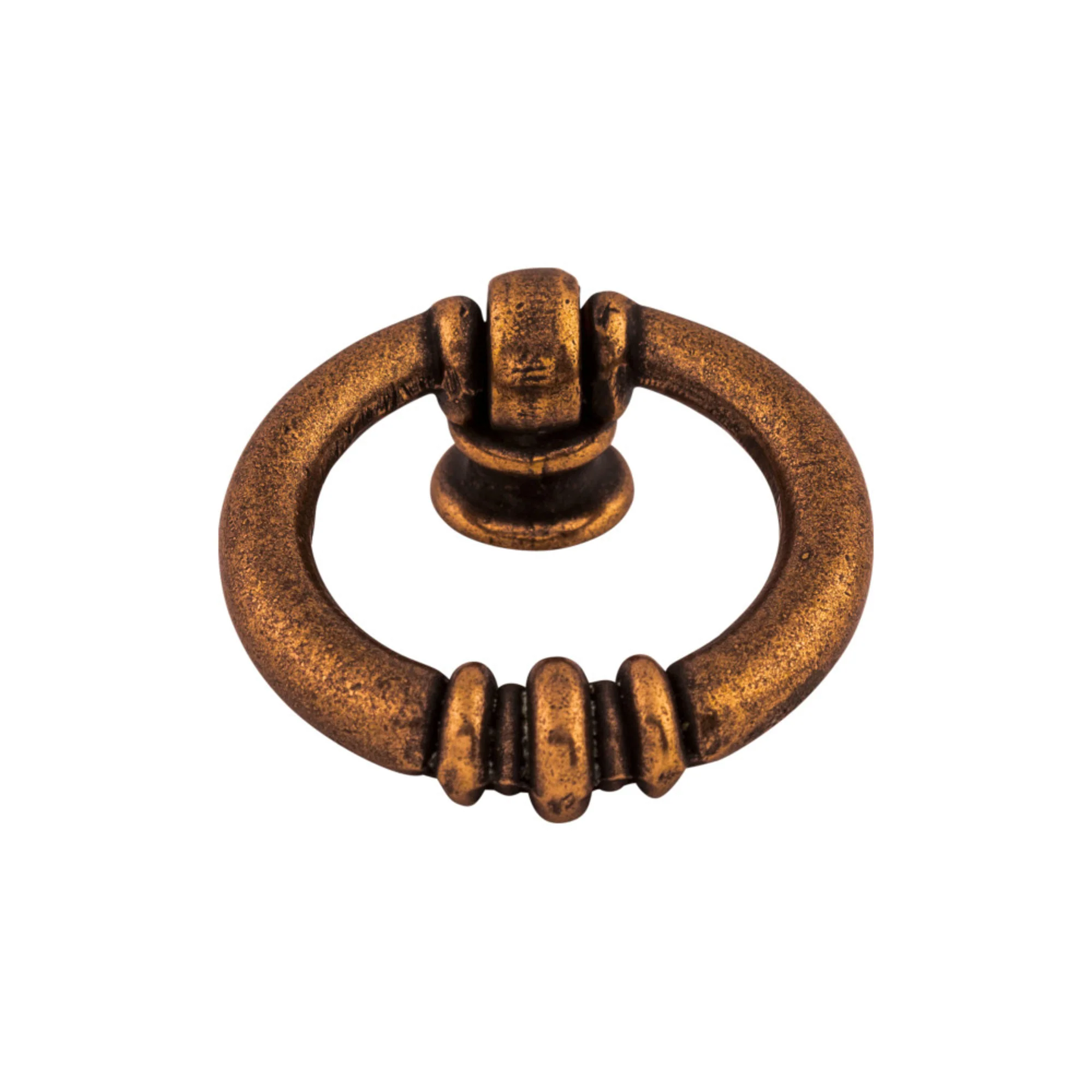 Top Knobs Tuscany Newton Ring Pull, Old English Copper