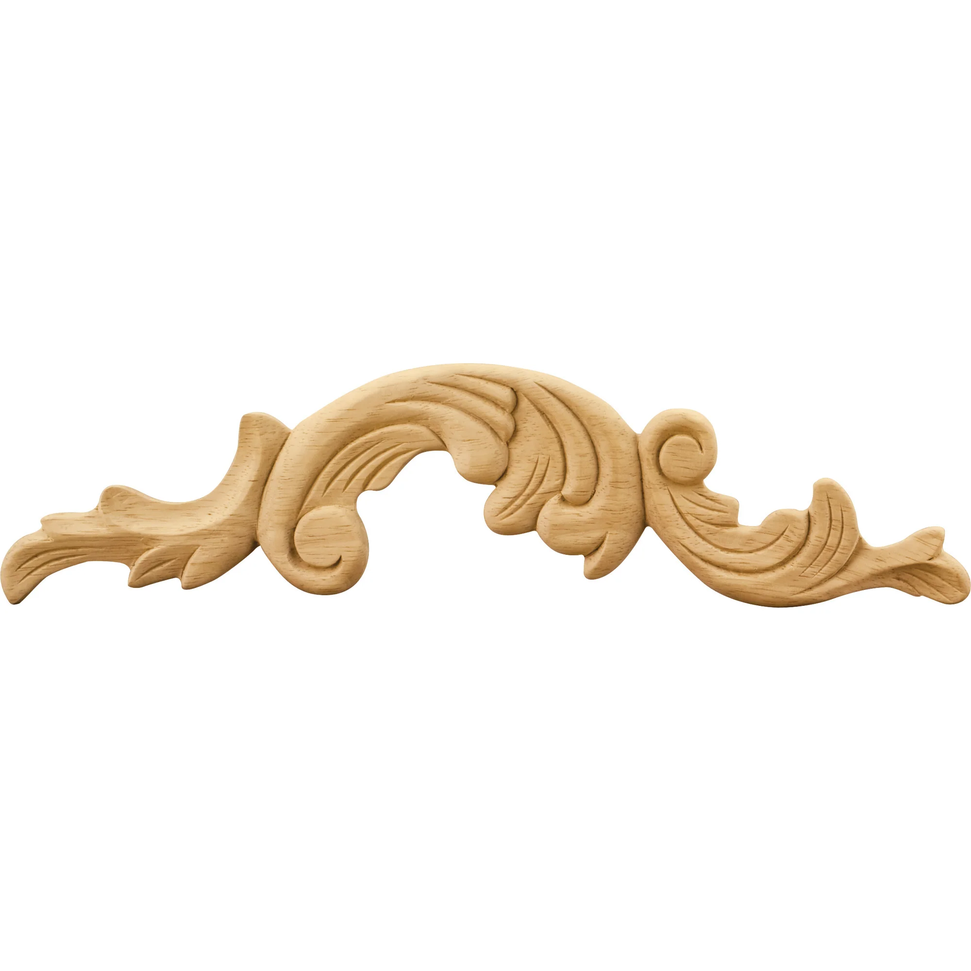 Hardware Resources Left Curved Pressed Applique Rubberwood 12-1/4″ Length