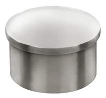 Flush End Cap for 1-1/2″ Tubing Polished Stainless Steel