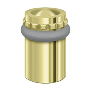 Deltana Round Universal Floor Bumper Pattern Cap, Polished Brass, 2-1/8″