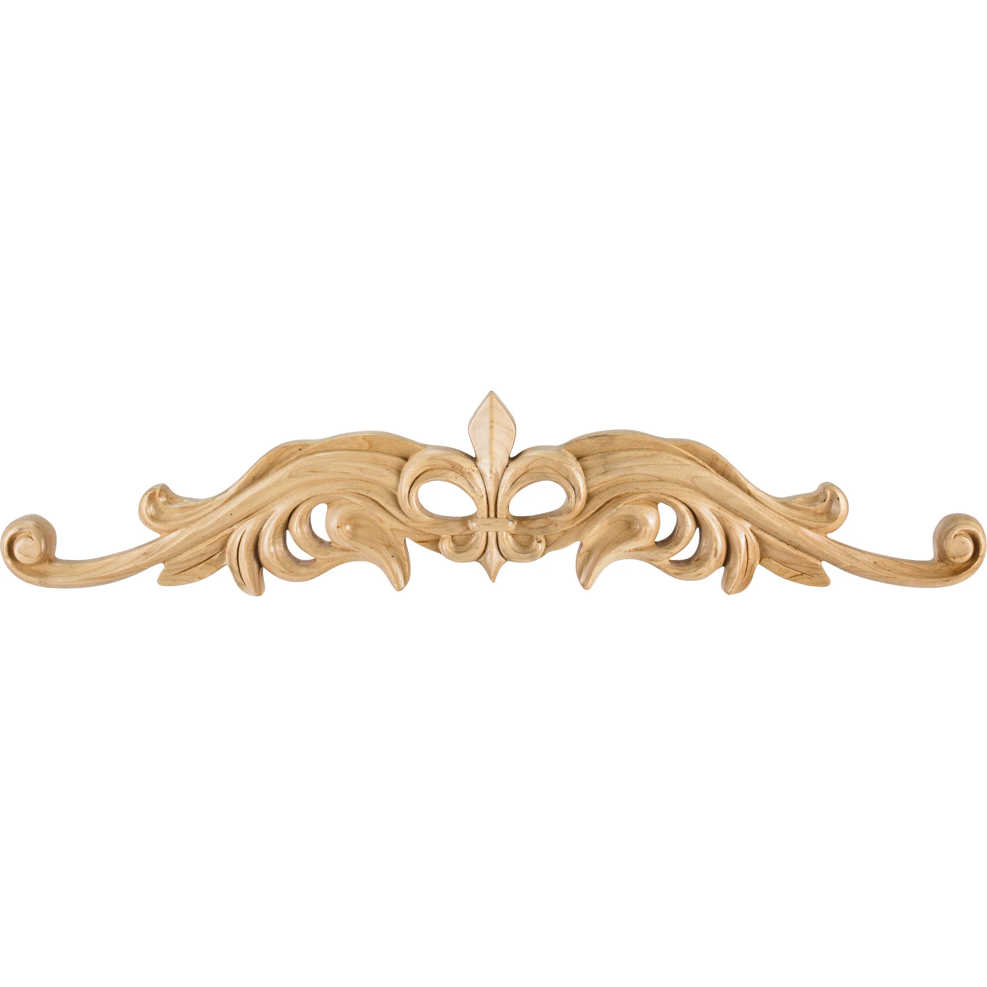 Hardware Resources Fleur de Lis Onlay Rubberwood 24″ Length