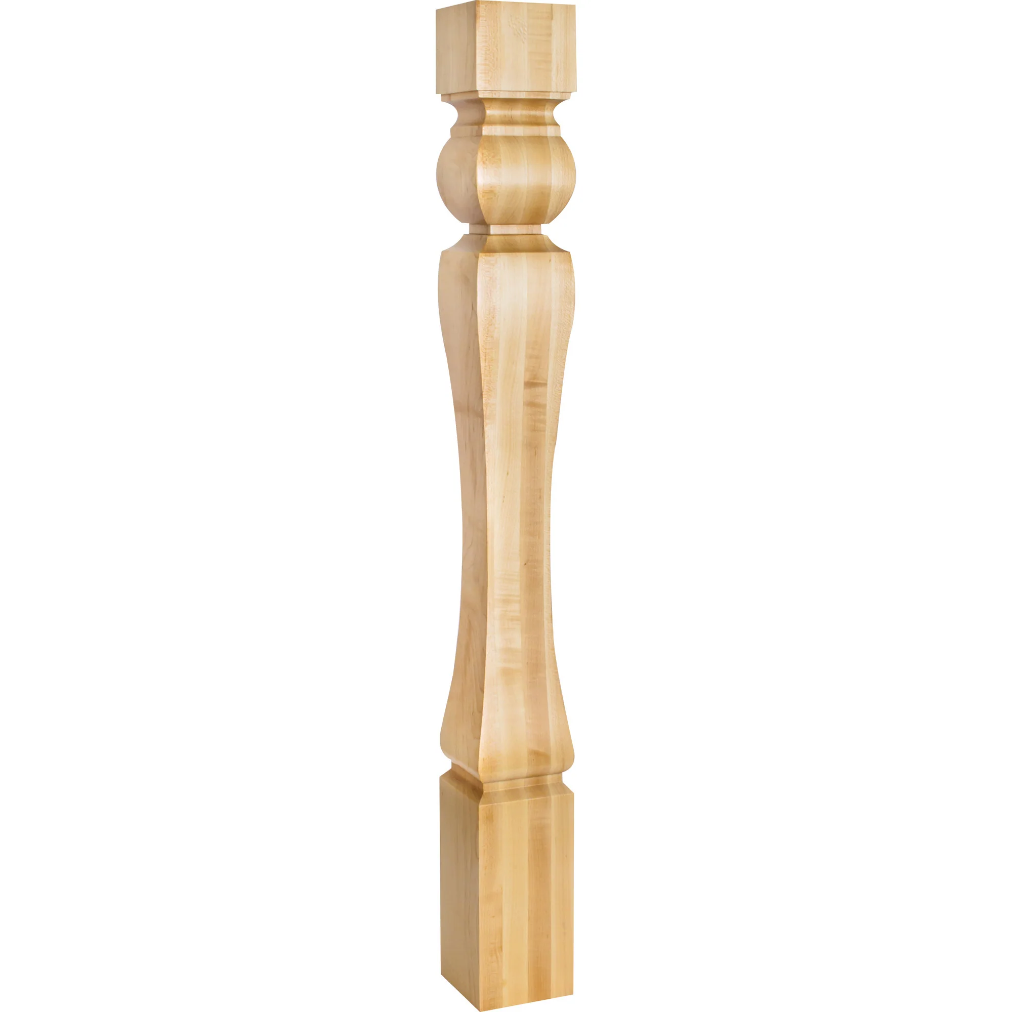 Hardware Resources Baroque Post Rubberwood 3-3/4″ Diameter