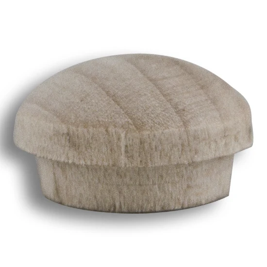 Wood Screw Cover Button 1/2" Diameter Birch, Multiples of 100
