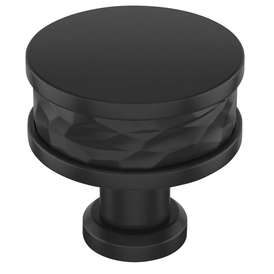 Amerock Fairfax Knob Matte Black 1-1/4″ Diameter