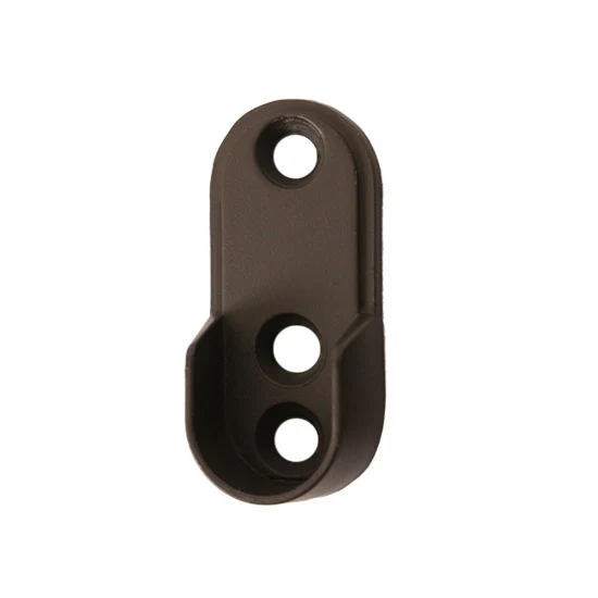 Closet Rod Flange For Oval Rod Screw On, Oil Rubbed Bronze