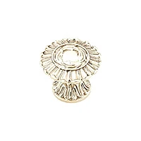 Schaub French Court Swag Pull White Brass 5-3/8″ Center to Center