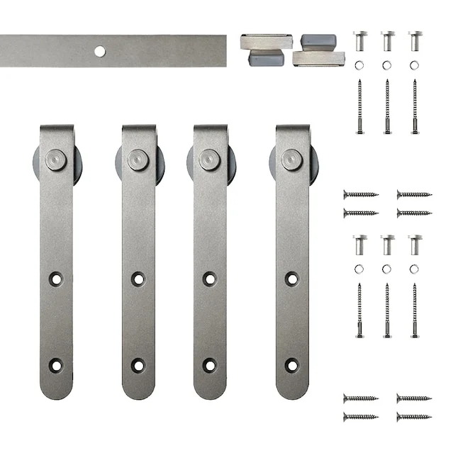Furniture Barn Door Hook Rolling Double Door Kit, Yes, 72″