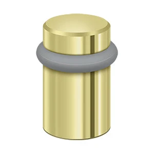 Deltana Round Universal Floor Bumper, Polished Brass, 2″