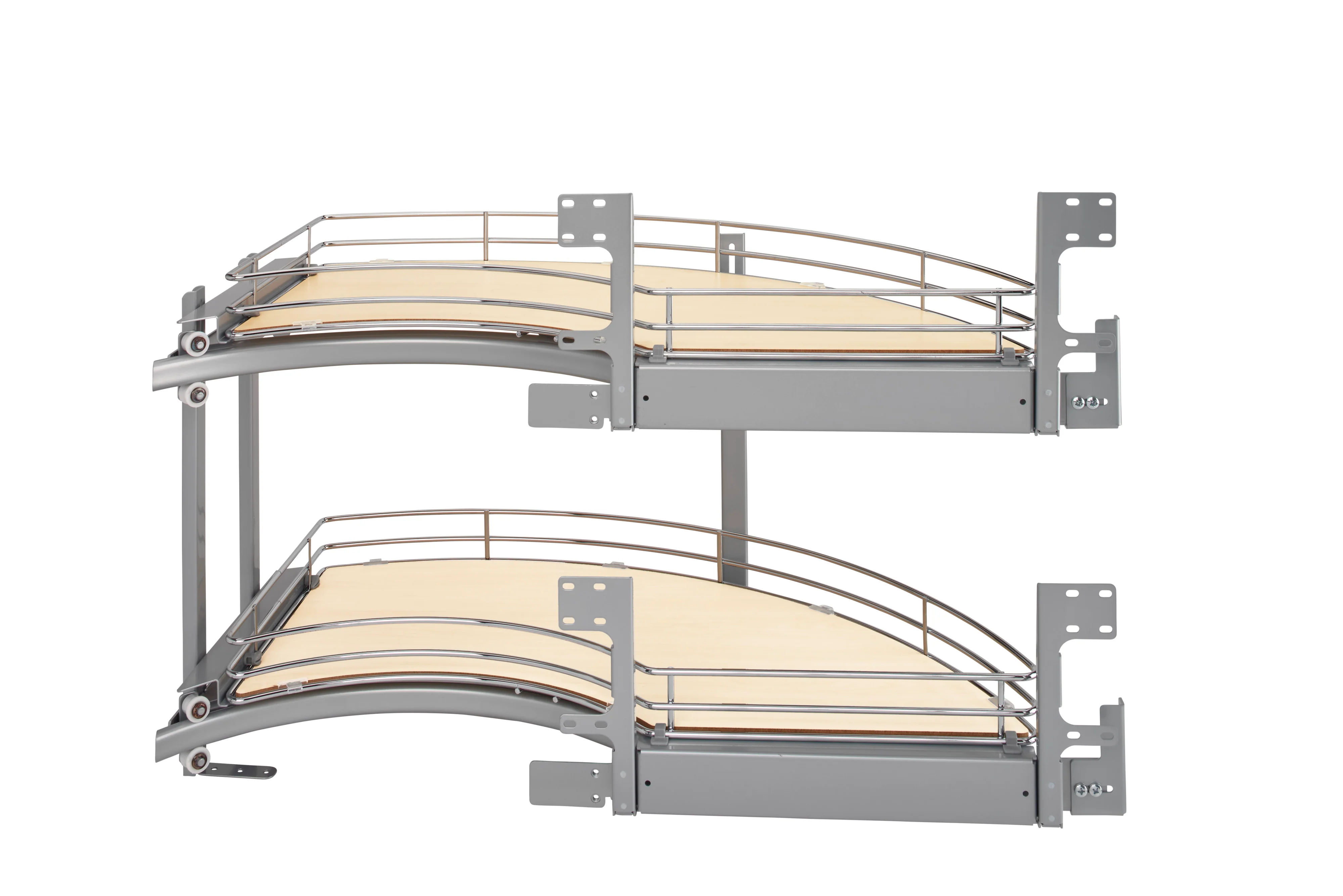 Rev-a-shelf 2-Tray Chrome Door Mount “Curve” Right Mounting