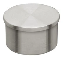 Flush End Cap for 1-1/2″ Tubing Satin Stainless Steel