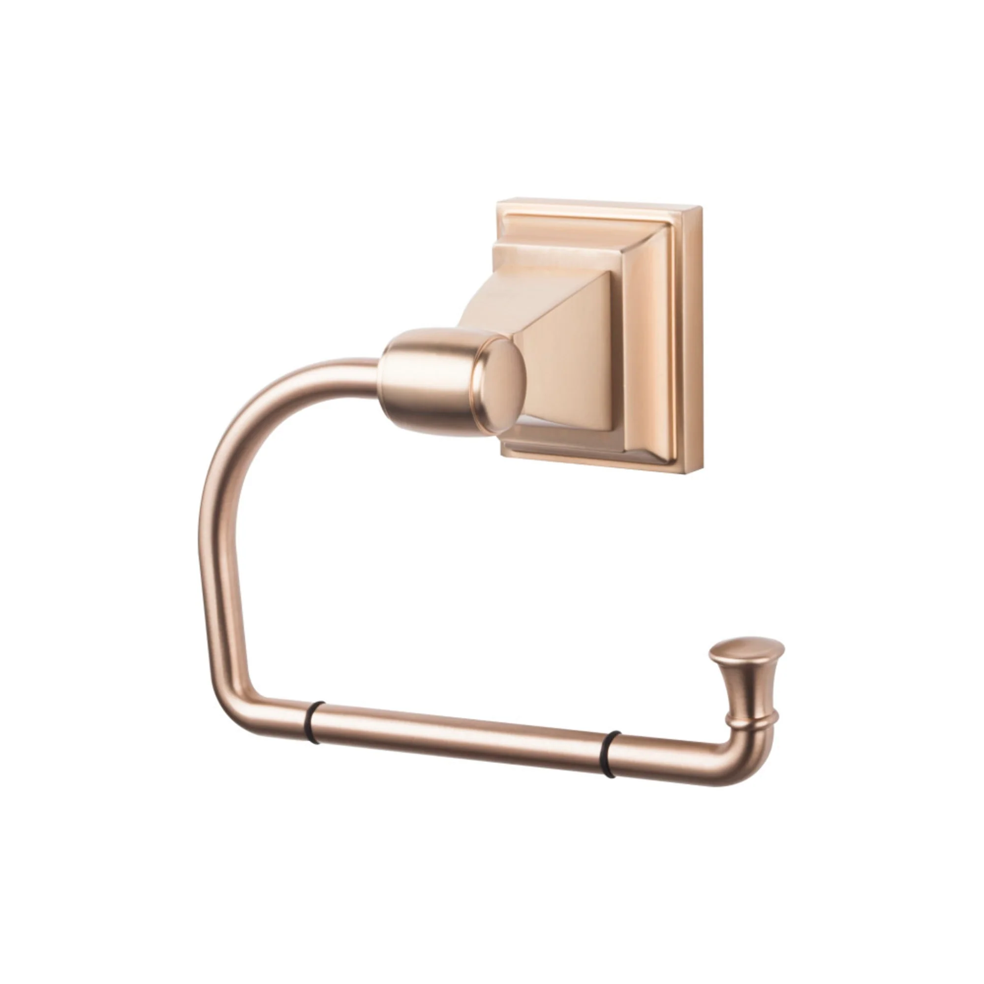 Top Knobs Stratton Bath Tissue Hook, Brushed Bronze