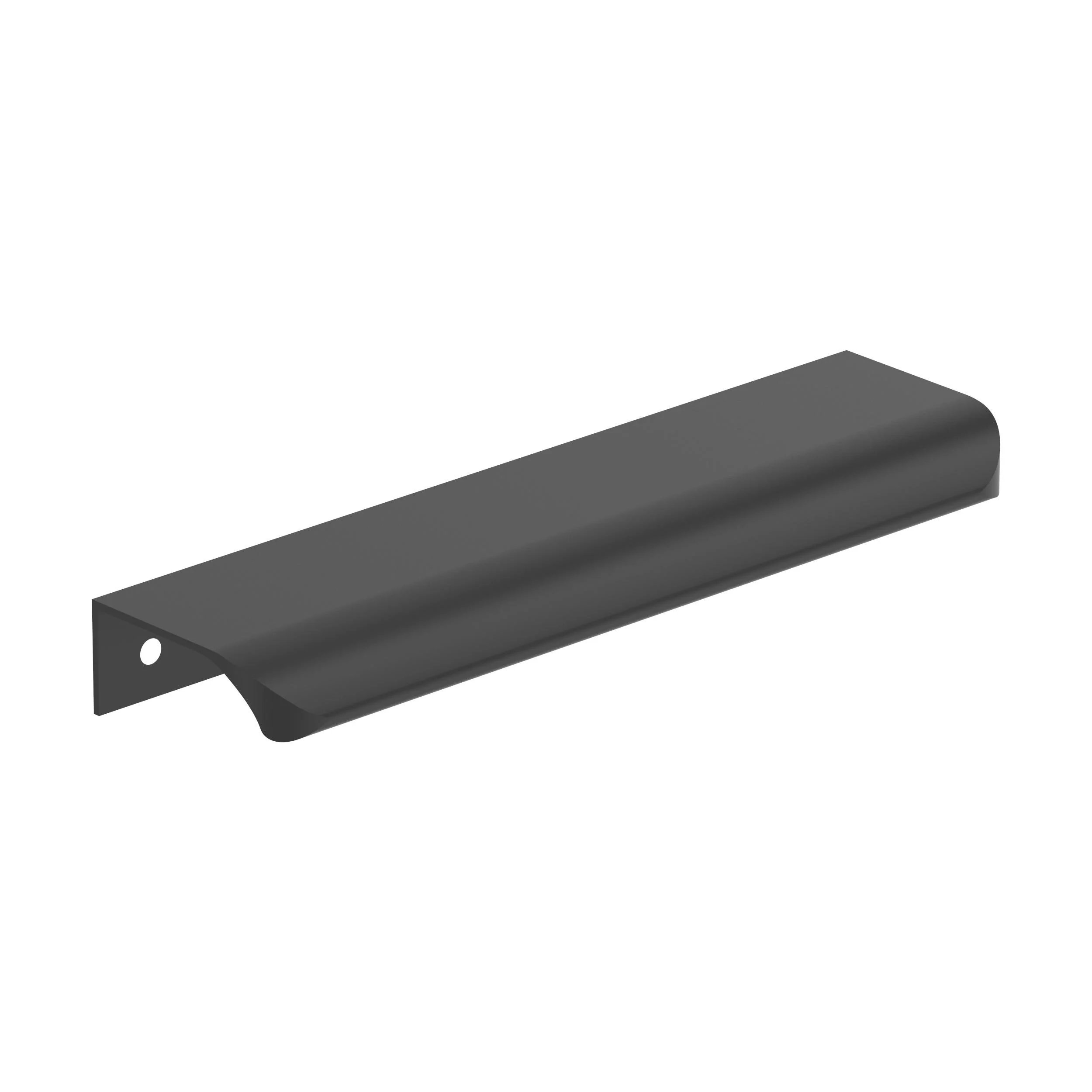 Amerock Streamline Tab Edge Pull Matte Black 5-3/16″ Center to Center