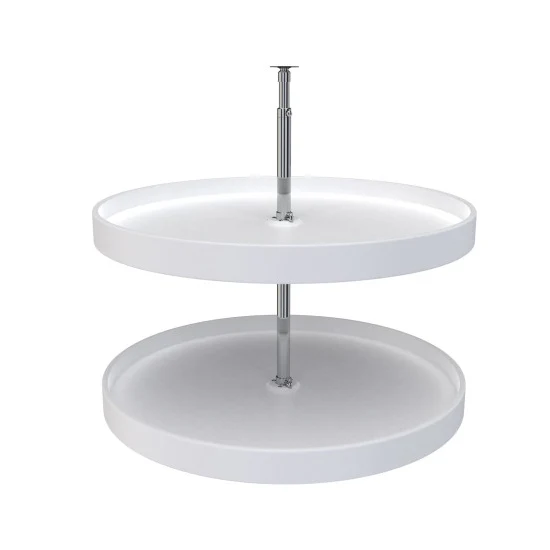 Rev-a-shelf Classic 2-Shelf Full Circle Lazy Susan Set For Wall Cabinets, 28″