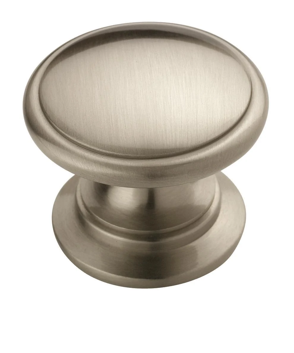 Amerock Ravino Knob 1-1/4″ Diameter, Satin Nickel