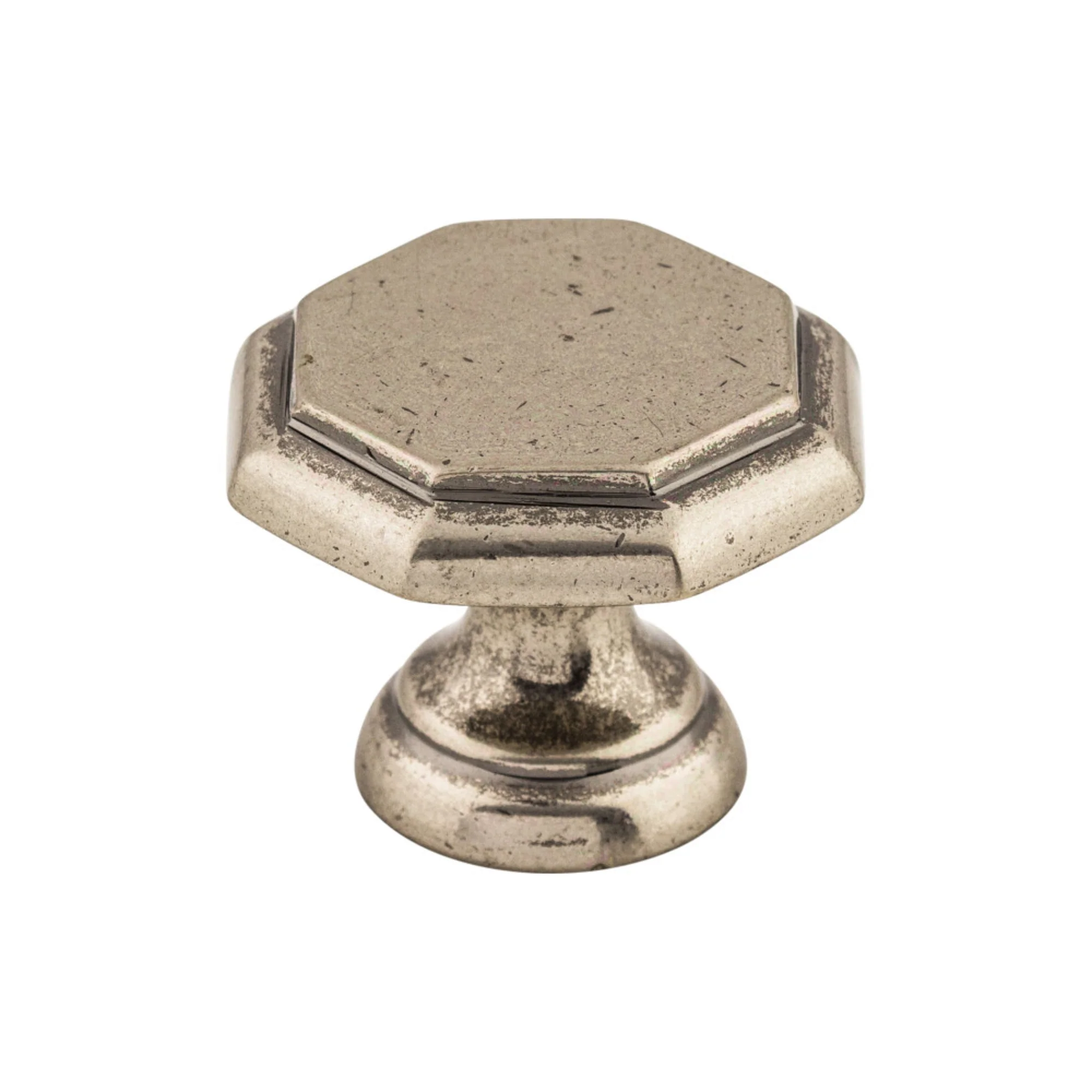 Top Knobs Britannia Knob Antique Pewter 1-1/4″ Diameter Devon Style