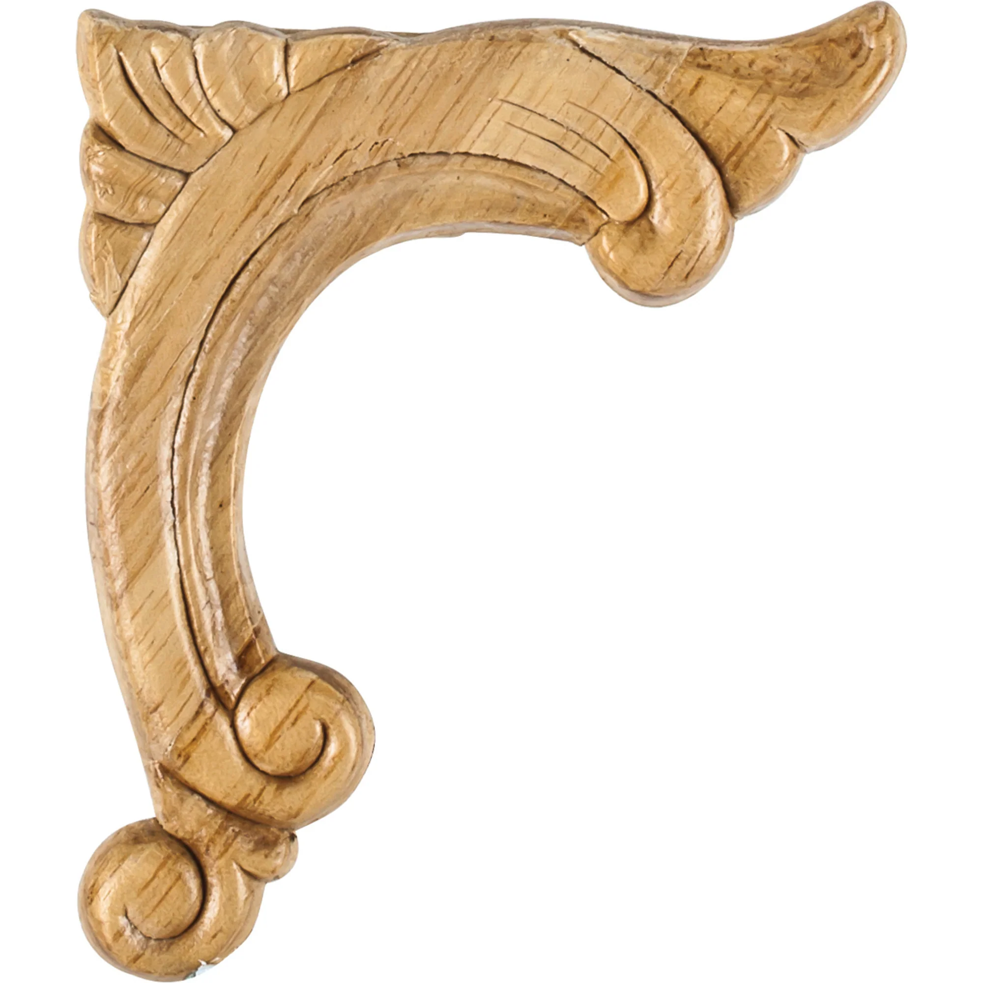 Hardware Resources Right Pressed Acanthus Corner Appliqué