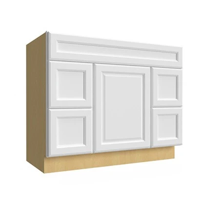 Vanity Sink w/Drawers on both sides 42 W X 34-1/2 H X 21 D- Hallmark Frost by Fabuwood