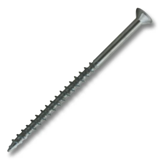 #8 Screw Flat Head With Nibs Combo Drive Coarse Thread Type 17 Point