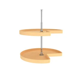 Rev-a-shelf Lazy Daisy Wood Kidney 2 Tray Lazy Susan 28″ Diameter