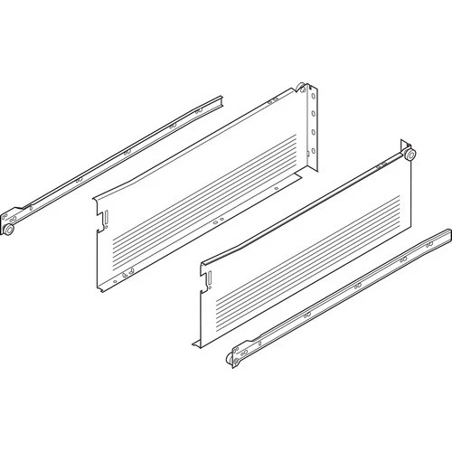 Blum Metabox 320H 5-7/8" Medium Side White