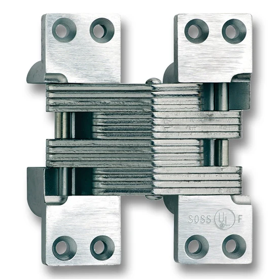SOSS Hinge #420 2″ Minimum Thickness, Satin Stainless Steel