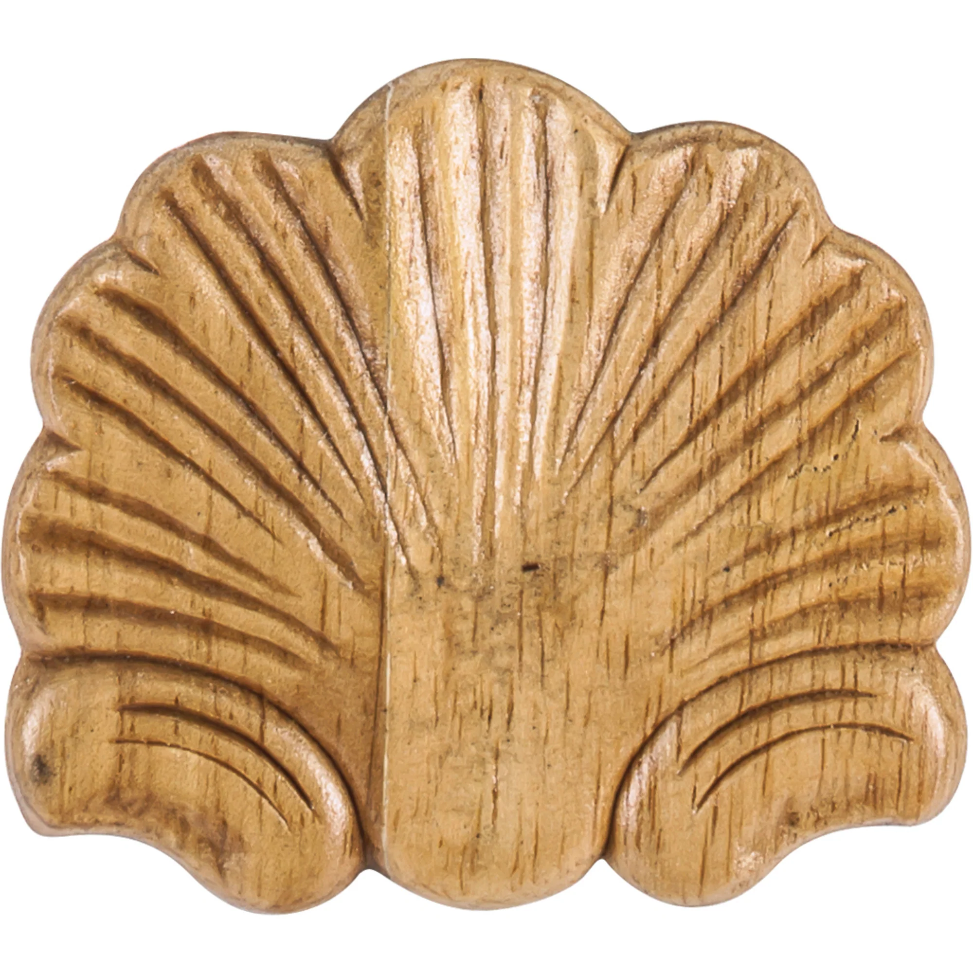 Hardware Resources Pressed Shell Applique Rubberwood 3-1/4″ Length
