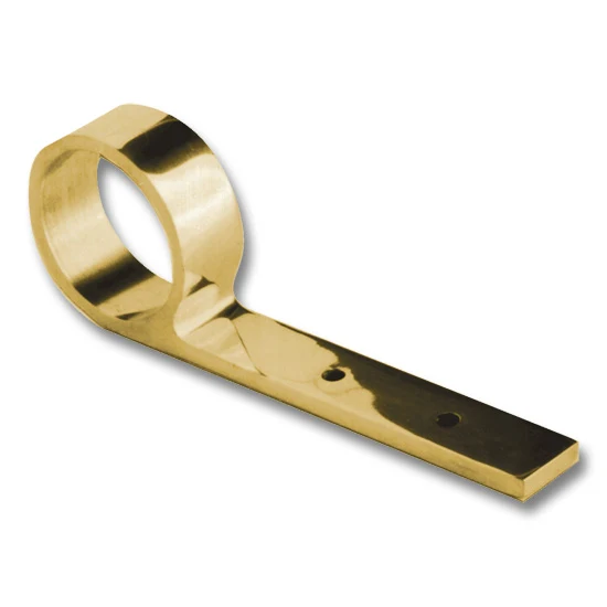 Armrail Bracket Polished Brass for 1-1/2″ Tubing
