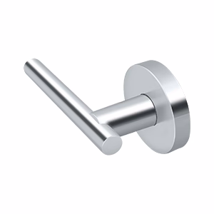 Deltana Zinc Mandeville Lever With Round Escutcheon For Dummy Door, Polished Chrome