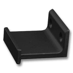 Quiet Glide – Standard Horizontal Bracket, for use with Double Rollers, Black