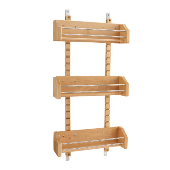 Rev-a-shelf Adjustable Door Mount Spice Rack With 3 Bins