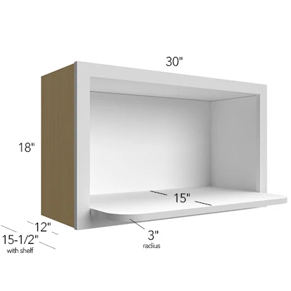 Wall Microwave 30 W X 18 H X 12 D – Luna Oak by Fabuwood