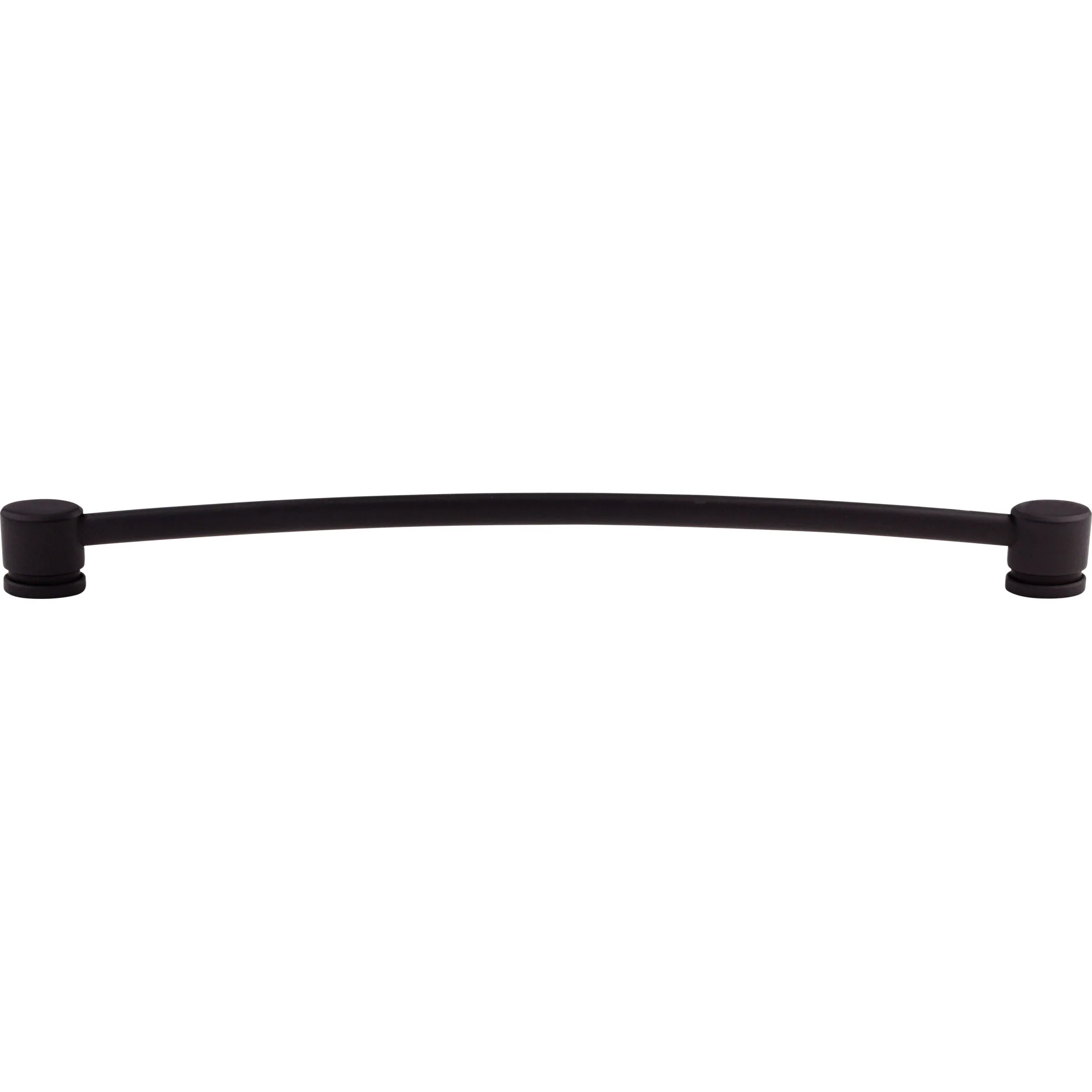 Top Knobs Thin Oval Pull Flat Black 12″ Center to Center