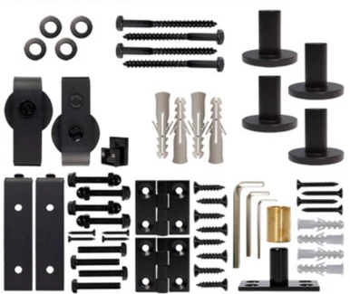 Bifold Barn Door Hardware Kit Black Top Mount Mounting
