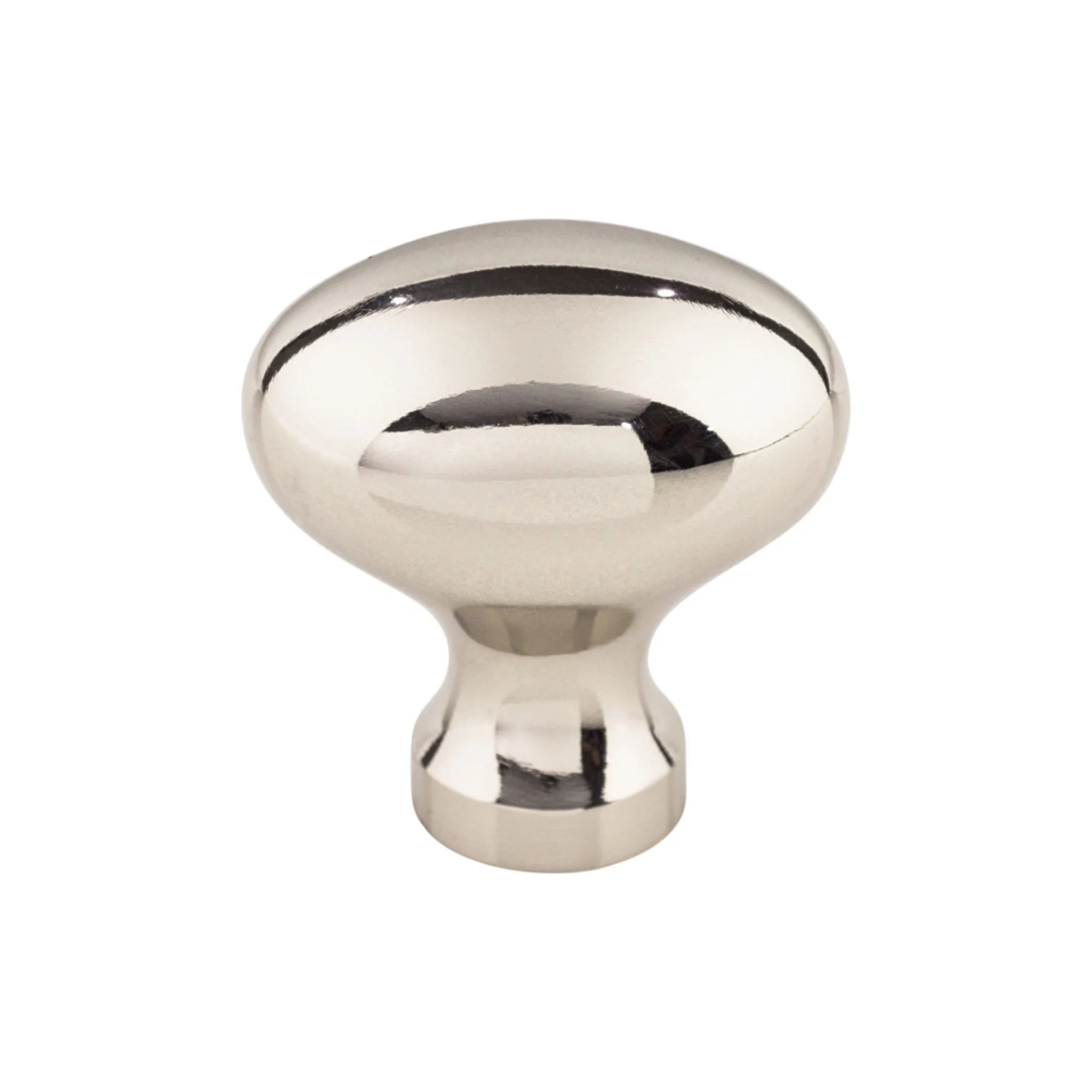 Top Knobs Asbury Knob Polished Nickel 1-1/4″ Diameter Egg Style