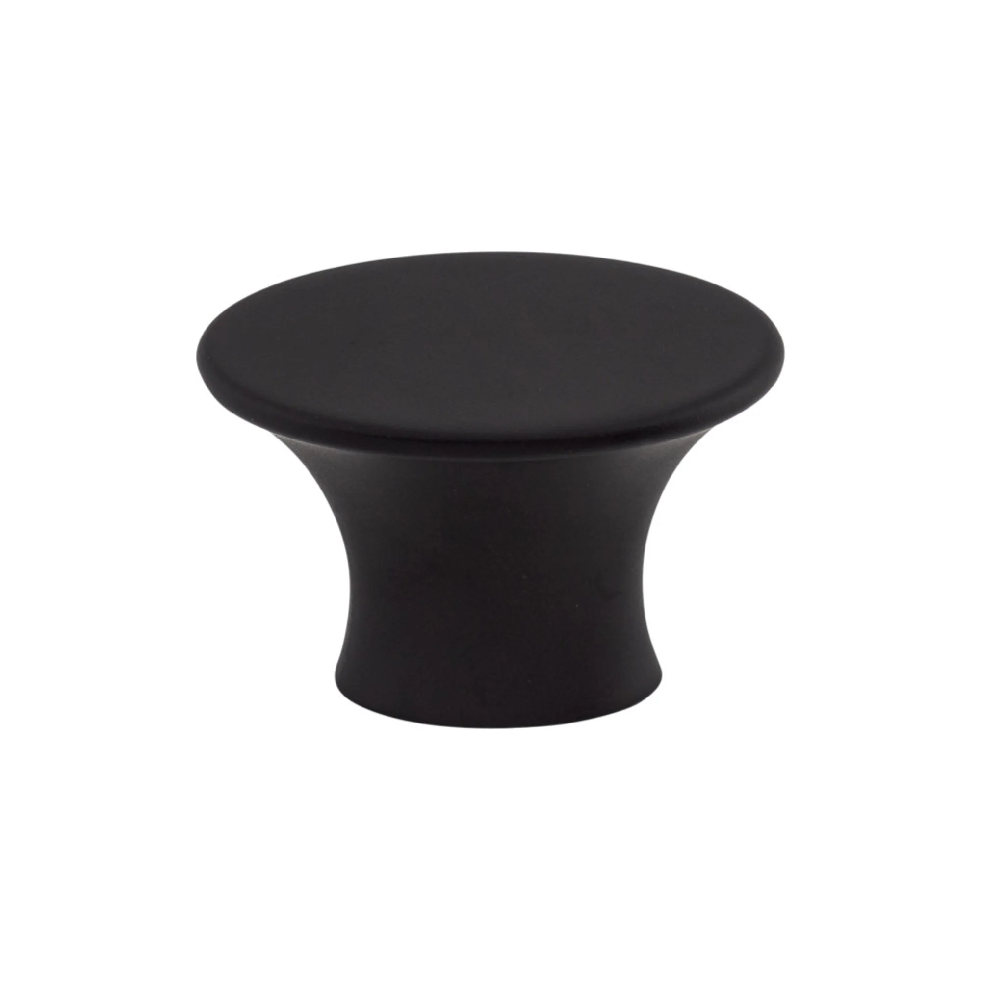 Top Knobs Barrington Knob Flat Black 1-5/16″ Diameter Edgewater Style