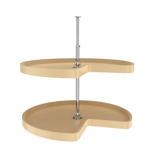 Rev-a-shelf Kidney Shape 2 Shelf Set Lazy Susan Set Polymer, 32″